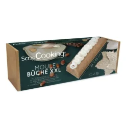 SCRAPCOOKING Moule à Bûche de Noël XXL Inox 45 cm Best