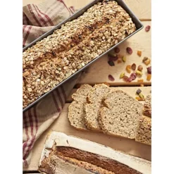 DE BUYER Moule à Cake Plié Anti Adhésif 25 x 10 cm x H 7 cm