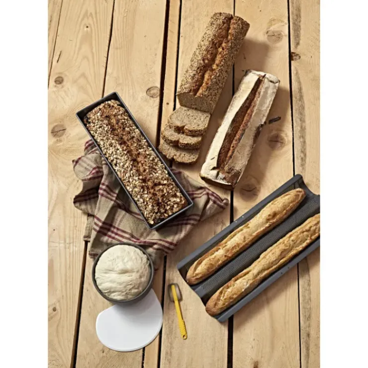 DE BUYER Moule à Cake Plié Anti Adhésif 30 x 10,8 cm x H 7 cm