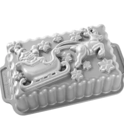 NORDIC WARE Moule à Cake Traineau du Père-Noël Silver Best