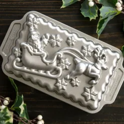 NORDIC WARE Moule à Cake Traineau du Père-Noël Silver Best