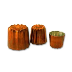 MALLARD FERRIERE Moule à Cannelés en Cuivre étamé 4,5 cm x H 4,5 cm Mallard Ferrière Hot