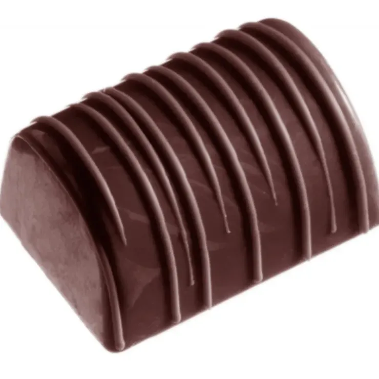 CHOCOLATE WORLD Moule à chocolat 24 Bonbons Rectangle décors striés