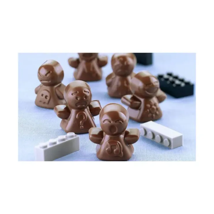 EASY CHOC Moule à Chocolat 12 Bonshommes - Silicone Spécial Chocolat Best