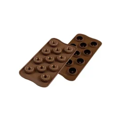 SILIKOMART Moule à Chocolat 11 Couronnes Easy Choc - Silicone Spécial Chocolat Hot