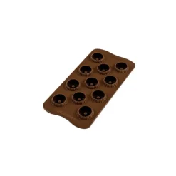 SILIKOMART Moule à Chocolat 11 Couronnes Easy Choc - Silicone Spécial Chocolat Hot