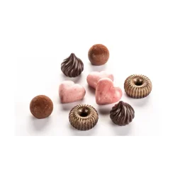 EASY CHOC Moule à Chocolat 12 Cœurs Bombés - Silicone Spécial Chocolat Hot