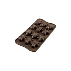 EASY CHOC Moule à Chocolat 12 Dinosaures - Silicone Spécial Chocolat Best