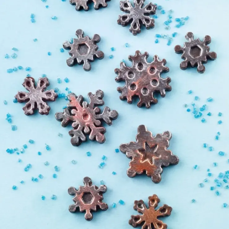 SILIKOMART Moule à Chocolat 14 Flocons Easy Choc - Silicone Spécial Chocolat Discount