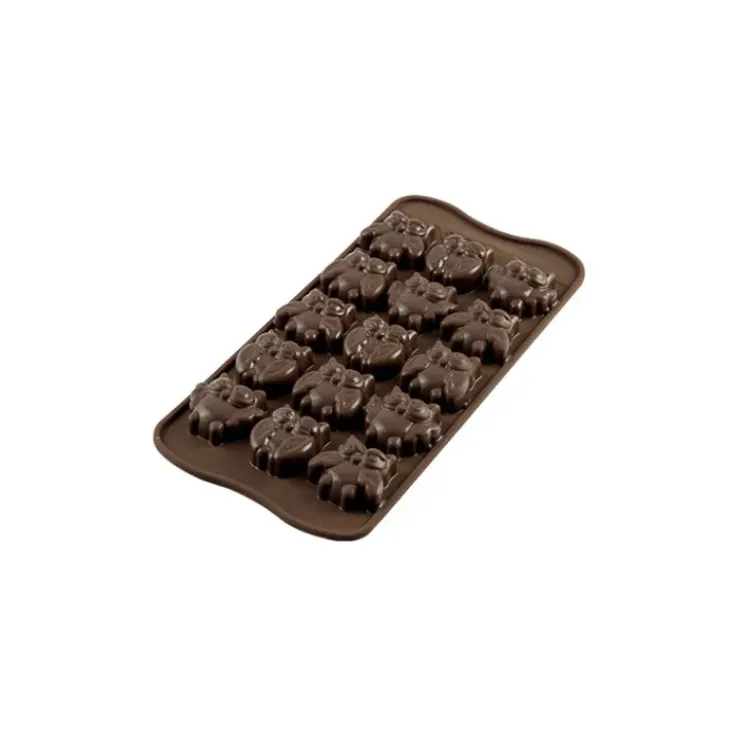 EASY CHOC Moule à Chocolat 12 Hiboux - Silicone Spécial Chocolat Clearance
