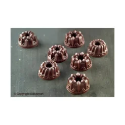EASY CHOC Moule à Chocolat 15 Kouglof Fantaisie - Silicone Spécial Chocolat Best