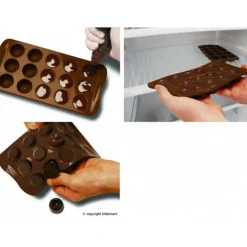 EASY CHOC Moule à Chocolat 12 Robots - Silicone Spécial Chocolat Online