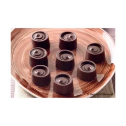EASY CHOC Moule à Chocolat 15 Ronds - Silicone Spécial Chocolat Best