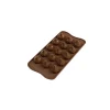 SILIKOMART Moule à Chocolat 15 Sphères Torsadées Easy Choc - Silicone Spécial Chocolat Hot