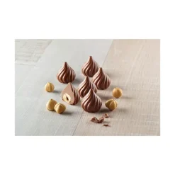 SILIKOMART Moule à Chocolat 15 Sphères Torsadées Easy Choc - Silicone Spécial Chocolat Hot