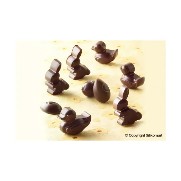 EASY CHOC Moule à Chocolat 14 Sujets de Pâques - Silicone Spécial Chocolat Clearance