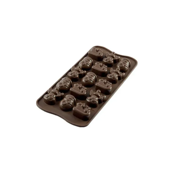 SILIKOMART Moule à Chocolat 15 Sujets Noël Easy Choc - Silicone Spécial Chocolat Online