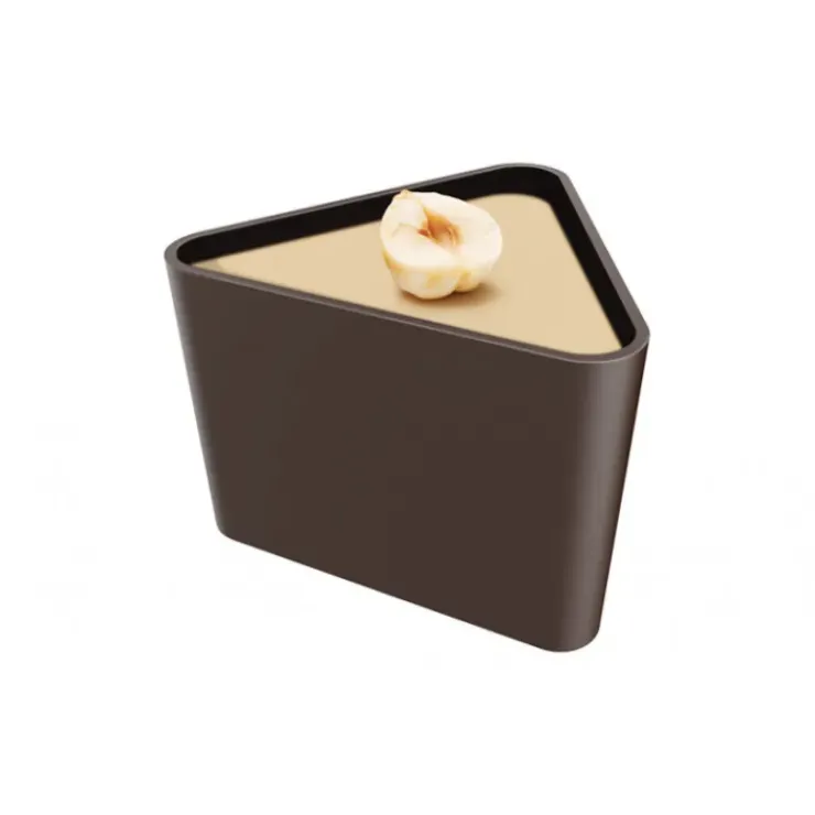 POP CHOCOLAT Moule à Chocolat Coupelle Triangulaire 35 mm (x18) New