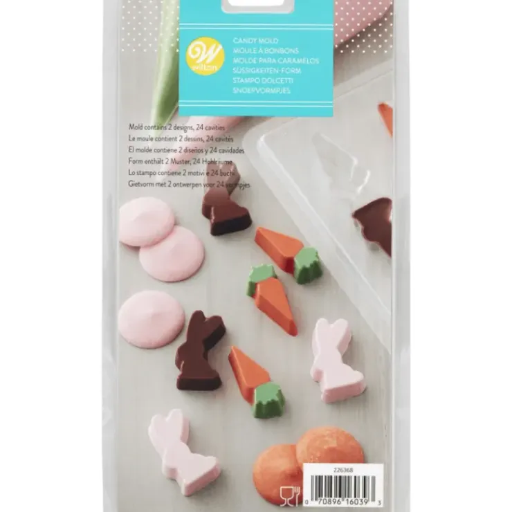WILTON Moule à Chocolat Mini Lapins et Carottes Outlet