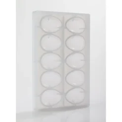 BARRY Moule à Chocolat Oeuf Lisse 6,5 cm (x10) New