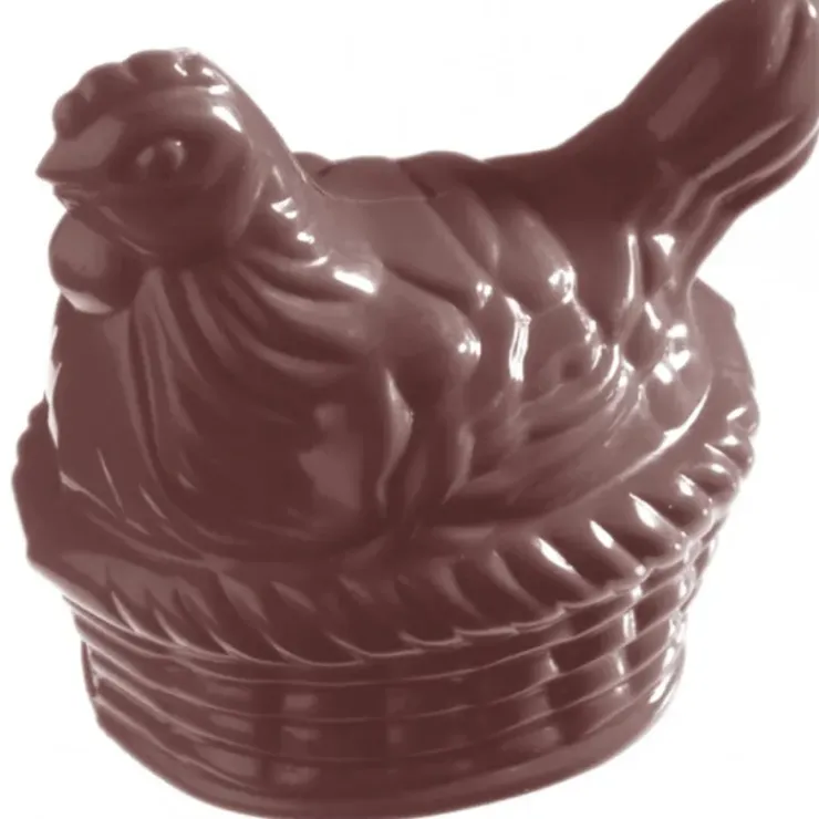 CHOCOLATE WORLD Moule à Chocolat Poule et Panier (x4) Sale