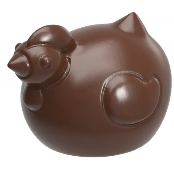 CHOCOLATE WORLD Moule à Chocolat Poule Ronde (x18)