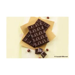 EASY CHOC Moule à Chocolat Tablette Carrés Creux - Silicone Spécial Chocolat