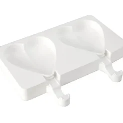 SILIKOMART Moule à Glace Silicone 2 Mini Coeur avec bâtonnets Online