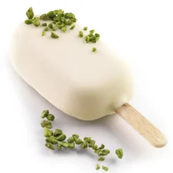 SILIKOMART Moule à Glace Silicone 4 Mini Esquimaux avec bâtonnets