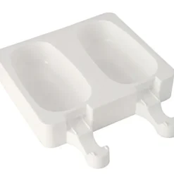 SILIKOMART Moule à Glace Silicone 2 x 2 Esquimaux 90 ml avec bâtonnets New