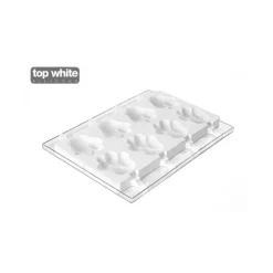 SILIKOMART Moule à glace silicone Patte 8 empreintes avec bâtonnets
