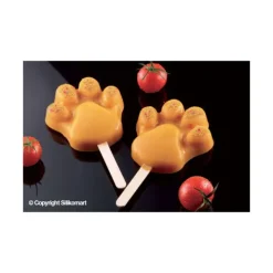 SILIKOMART Moule à glace silicone Patte 8 empreintes avec bâtonnets