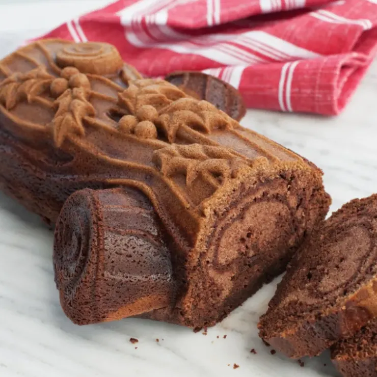 NORDIC WARE Moule à Gâteau Bûche de Noël Silver Best