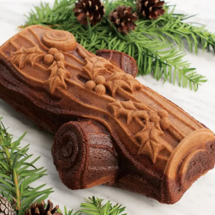 NORDIC WARE Moule à Gâteau Bûche de Noël Silver Best