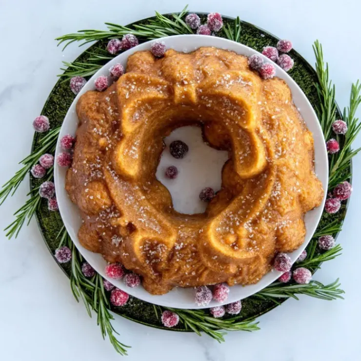 NORDIC WARE Moule à Gâteau Bundt Couronne de Noël Silver Outlet