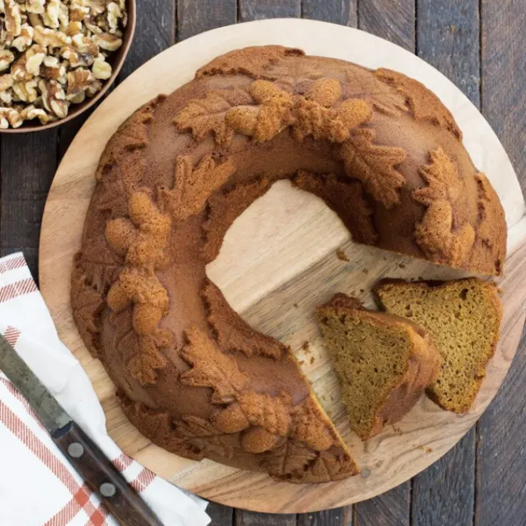 NORDIC WARE Moule à Gâteau Bundt Couronne d'Automne Bronze New
