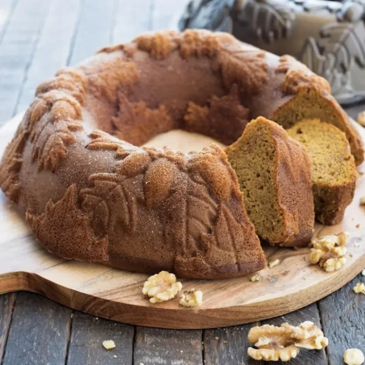NORDIC WARE Moule à Gâteau Bundt Couronne d'Automne Bronze New