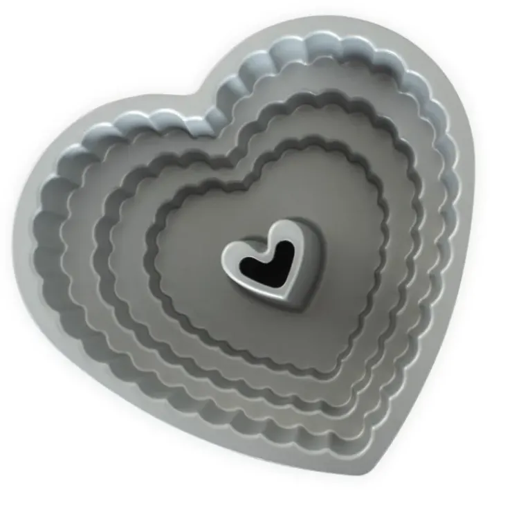 NORDIC WARE Moule à Gâteau Bundt Cœur 3 Étages Toffee Clearance