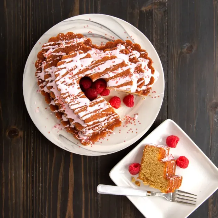 NORDIC WARE Moule à Gâteau Bundt Cœur 3 Étages Toffee Clearance