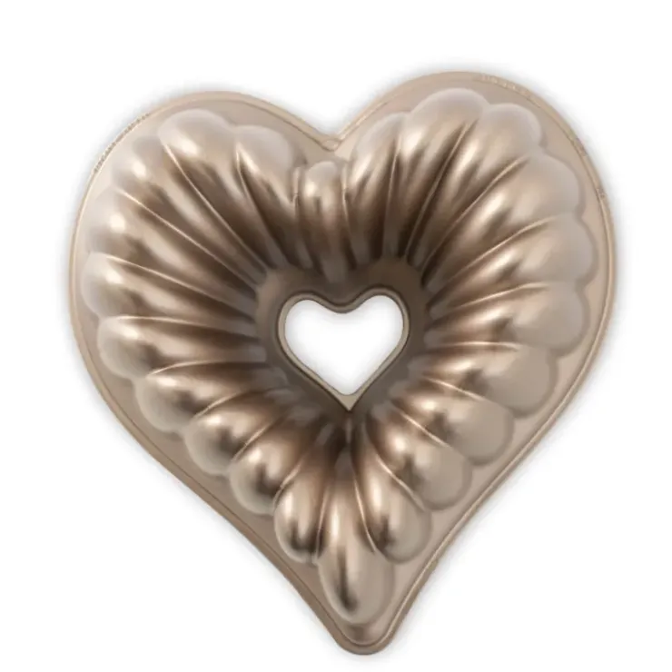 NORDIC WARE Moule à Gâteau Bundt Cœur Élégant Toffee Clearance