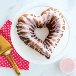NORDIC WARE Moule à Gâteau Bundt Cœur Élégant Toffee Clearance