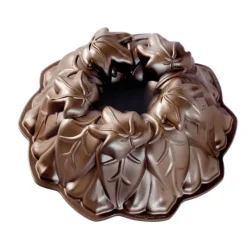 NORDIC WARE Moule à Gâteau Bundt Feuilles d'Automne Bronze Hot