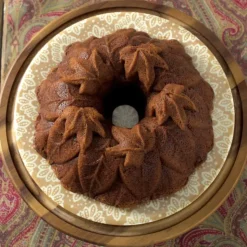NORDIC WARE Moule à Gâteau Bundt Feuilles d'Automne Bronze Hot