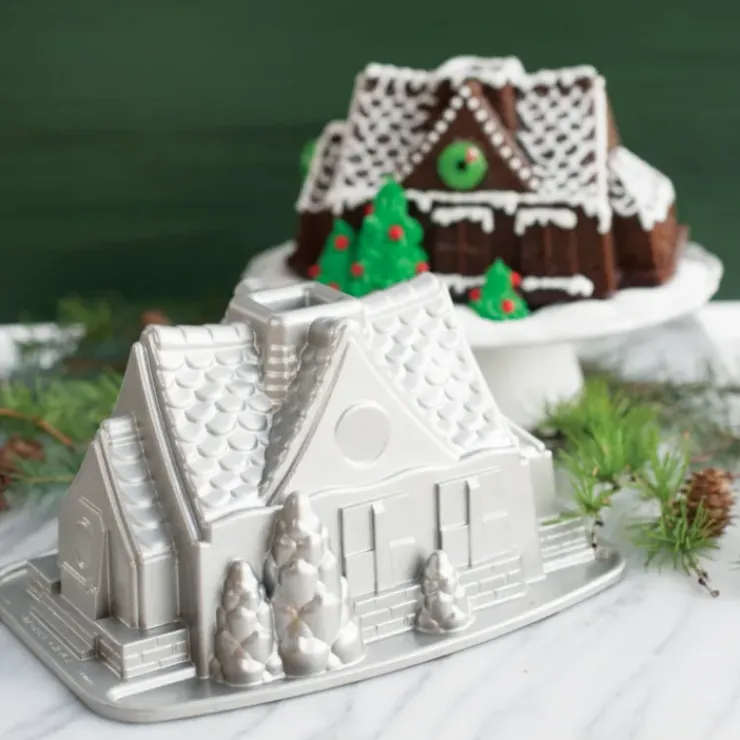 NORDIC WARE Moule à Gâteau Bundt Maison Silver