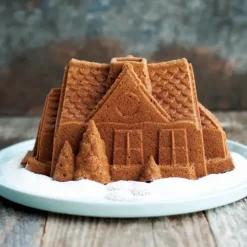 NORDIC WARE Moule à Gâteau Bundt Maison Silver