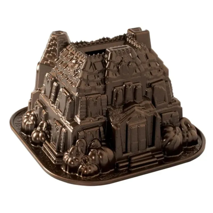 NORDIC WARE Moule à Gâteau Bundt Maison Hantée Bronze Hot