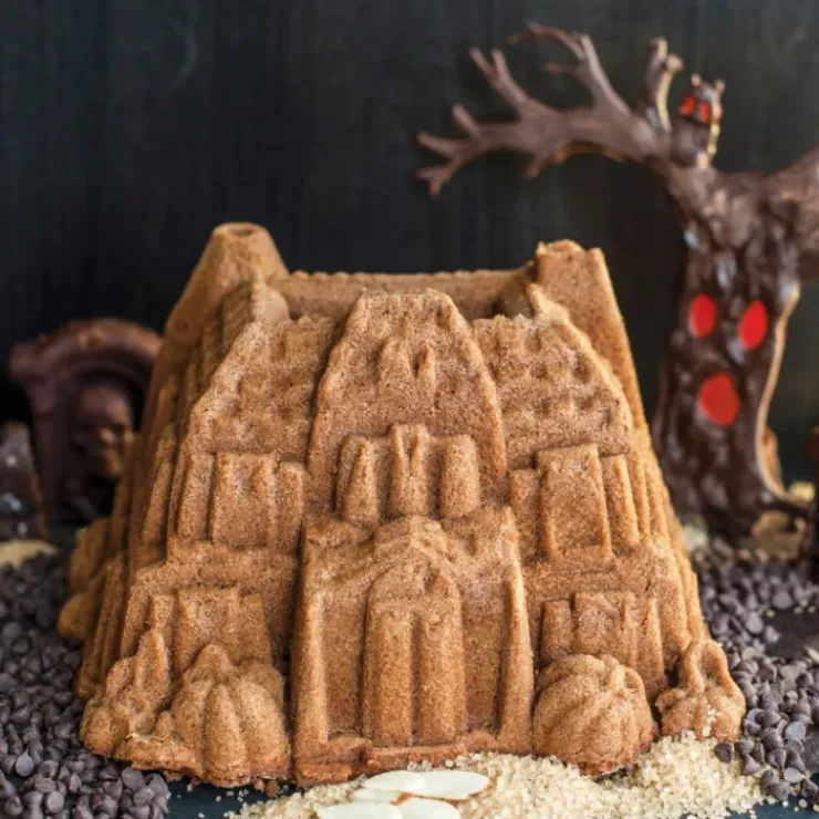 NORDIC WARE Moule à Gâteau Bundt Maison Hantée Bronze Hot