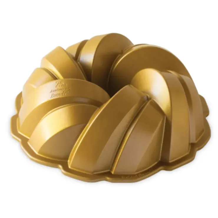 NORDIC WARE Moule à Gâteau Bundt Torsadé Gold Hot