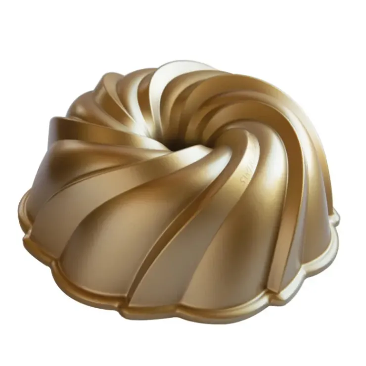 NORDIC WARE Moule à Gâteau Bundt Tourbillon Gold Best