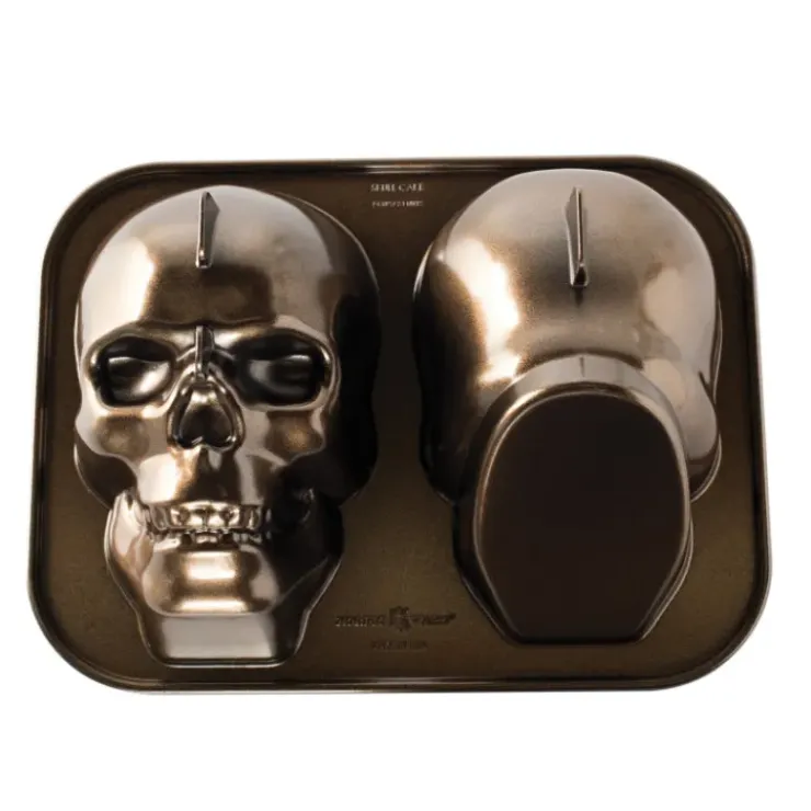 NORDIC WARE Moule à Gâteau 3D Tête de Mort Bronze Clearance